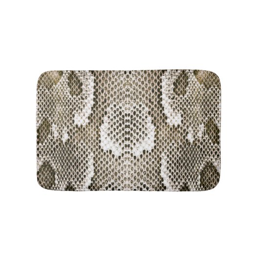 Python Skin: Dierlijk Patroon Ontwerp Badmat (Voorkant)