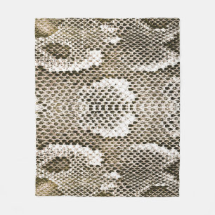 Python Skin: Dierlijk Patroon Ontwerp Fleece Deken