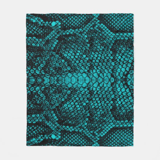 Python Skin: Slangenpatroon ontwerp Fleece Deken (Voorkant)