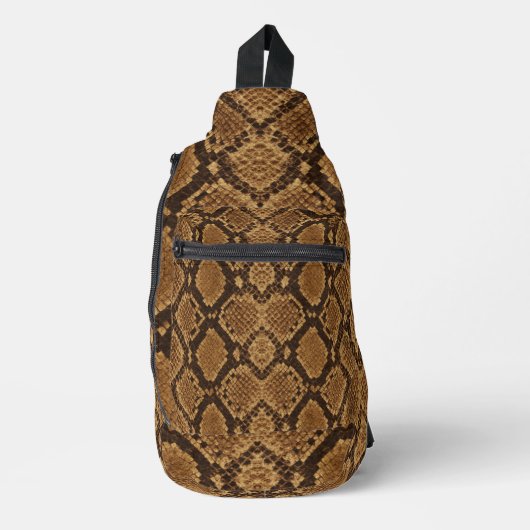 Python Slangenhuidprint Sling Bag (Voorkant)