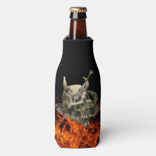 Python Snake Demon Skull Fire Flesjeskoeler