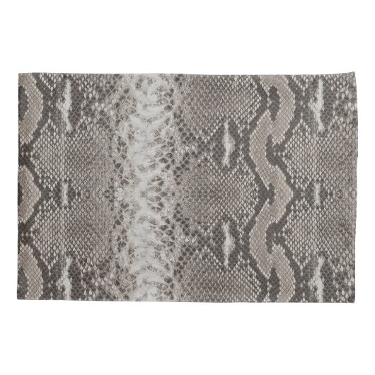 Python Snake Skin Animal Print Kussensloop (Achterkant)