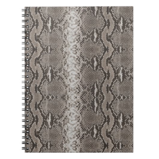 Python Snake Skin Animal Print Notitieboek (Voorkant)