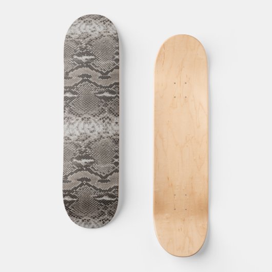 Python Snake Skin Animal Print Skateboard (Voorkant)