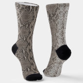 Python Snake Skin Animal Print Sokken (Gebogen)