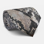 Python Snake Skin - Rijke Elegante Luxe Mode Stropdas (Opgerold)