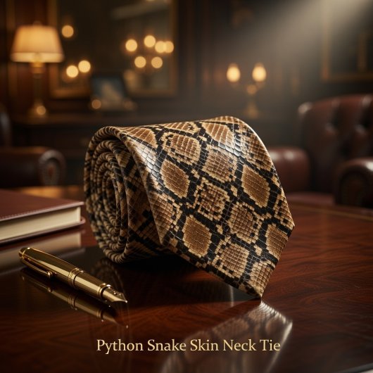 Python Snake Skin Stropdas