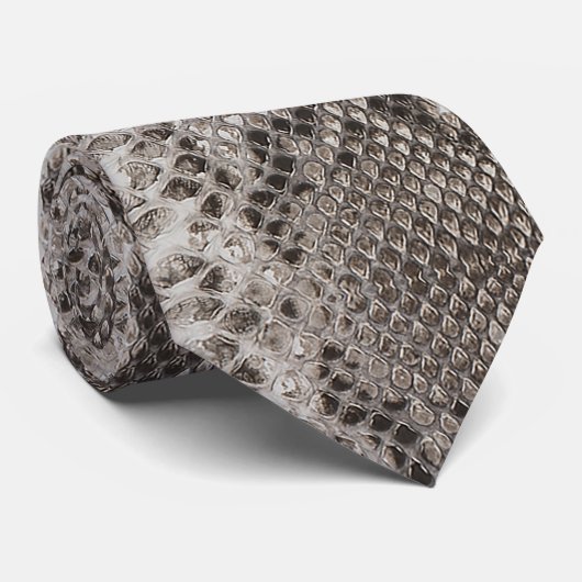 Python Snakeskin Print Stropdas (Opgerold)
