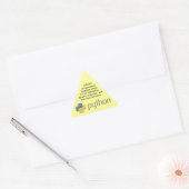Python-Sticker Driehoek Sticker (Envelop)