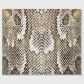 pythonhuid, slangenpatroon, dierlijk huidpatroon d cadeaupapier (Vlak)