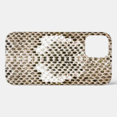 pythonhuid, slangenpatroon, dierlijk huidpatroon d Case-Mate iPhone case (Achterkant (horizontaal))