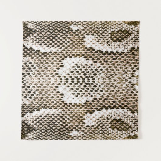 pythonhuid, slangenpatroon, dierlijk huidpatroon d wandkleed (Voorkant (horizontaal))