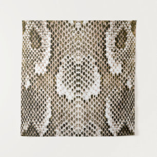 pythonhuid, slangenpatroon, dierlijk huidpatroon d wandkleed