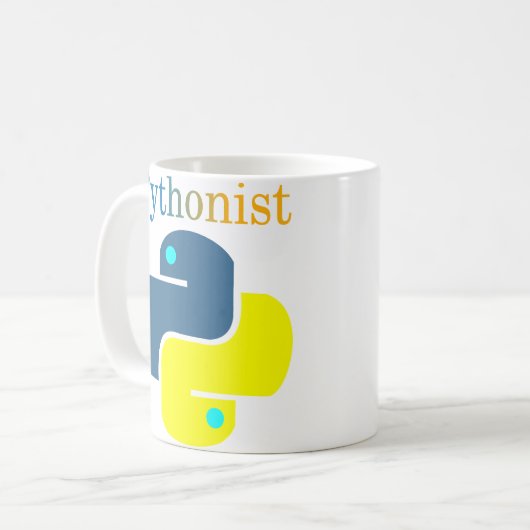 pythonist koffiemok (Voorkant links)