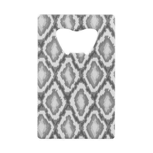 Pythonslang huidpatroon kredietkaart flessenopener (Achterkant)