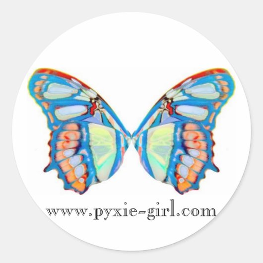 Pyxie Wings sticker - Web (Voorkant)