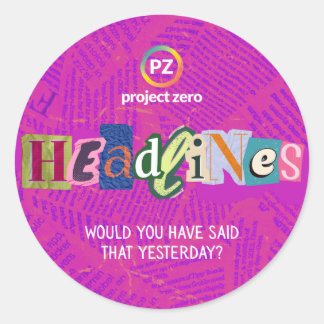 PZ Headlines Sticker (Rond)