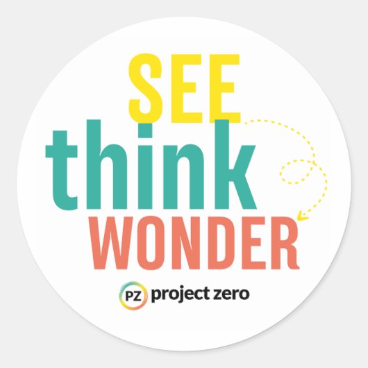PZ See, Think, Wonder Sticker (Voorkant)