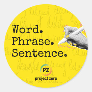PZ Woord, Zin, Zinsnede Sticker