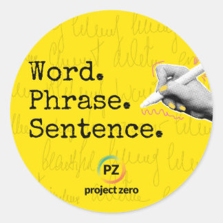 PZ Woord, Zin, Zinsnede Sticker