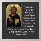 Q-14 Poster de l'icône Jésus (Devant)