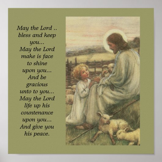 q-2 jesus en kind poster (Voorkant)