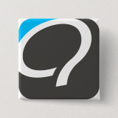 Q Button - blauw (Voorkant)