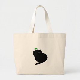 Q Cat Grote Tote Bag