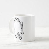 "Q" Coffee Mok (Voorkant links)