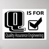 Q is voor Quality Assurance Engineering Poster (Voorkant)