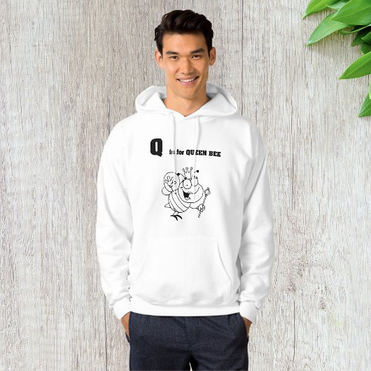 Q is voor Queen Bee Mannen Hoodie