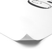 Q Letter Monogram Groene Nursery Naam Muurprint Poster (Hoek)