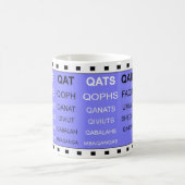 Q mots sans l'U mot jeux mug (Centre)
