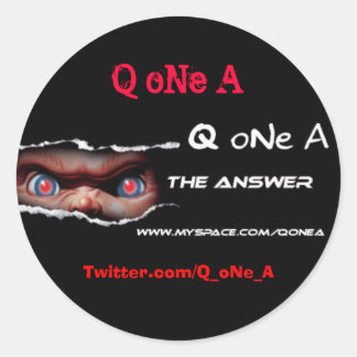 Q oNe A Sticker 2