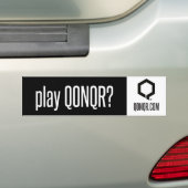 Q play Qonqr Bumpersticker (Op auto)