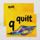 q - quilt flash - kaart (Voorkant / Achterkant)