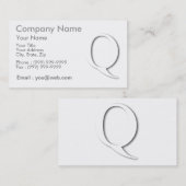 Q Schaduw Visitekaartje (Voorkant / Achterkant)