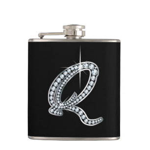Q Script "Diamond Bling"-fles Heupfles