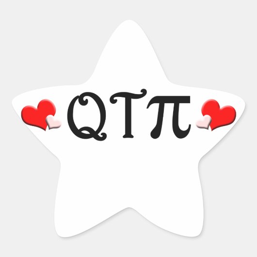Q T Pi Ster Sticker (Voorkant)
