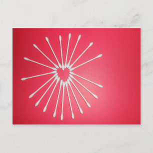 Q-Tip hart Briefkaart