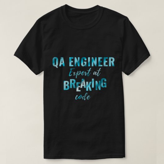 QA Engineer (6) T-shirt (Design voorkant)