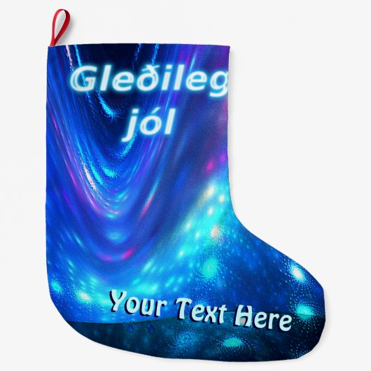 Qaanaaq - Noorderlicht Grote Kerstsok (Voorkant)