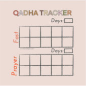 Qadha Days Tracking Sticker (Voorkant)