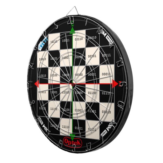 QAM32 Cible de flechettes Optek (Devant droit)