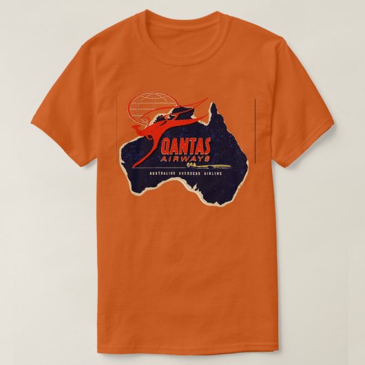 Qantas Airlines Australië T-shirt (Design voorkant)