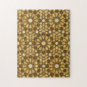 Qarawiyyin Mosque Geometric Pattern 1 Hout Legpuzzel