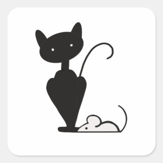 Qat en Mouse Logo Sticker