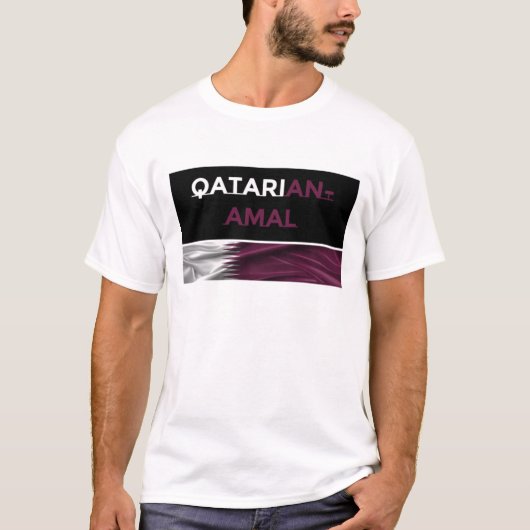 Qataar-Amal-Mannen T-shirt (Voorkant)