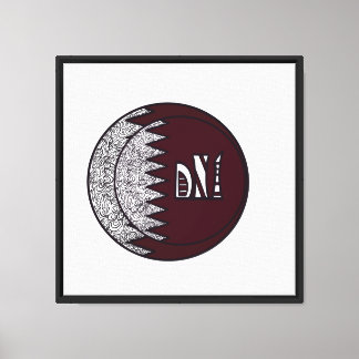 Qatar Bezienswaardigheden Art print_Iconic QatarWa Canvas Afdruk