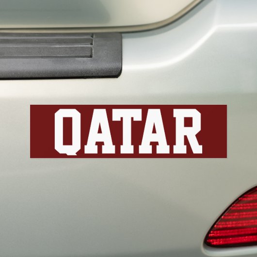 Qatar Bumpersticker (Op auto)